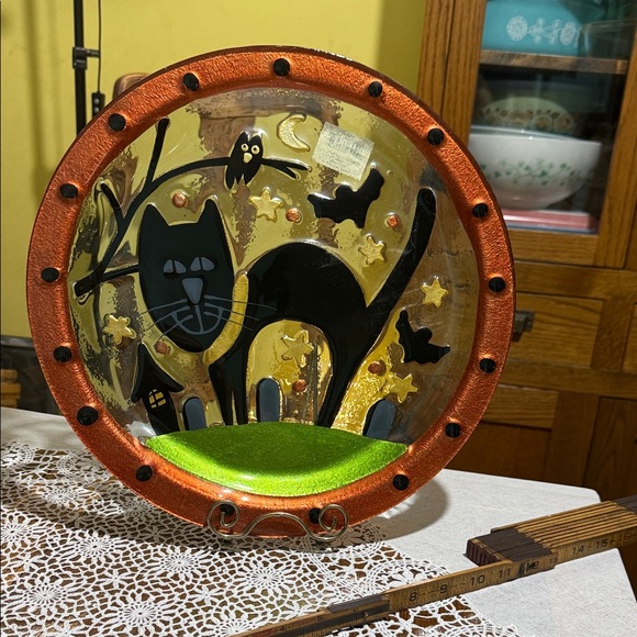 Other - Halloween Black Cat Decorative Plate